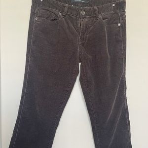 brown corduroy calvin klein pants